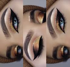 Eyeshadow Makeup Ayeeahabx Winter Eye Makeup Gold Glitter Makeup Dinner Makeup