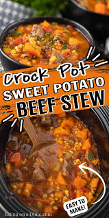Crock Pot Sweet Potato Beef Stew Recipe The Best Comfort Food Recipe Beef Stew Recipe Sweet Potato Beef Stew Stew