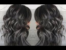 metallic pearl gray hair color ideas