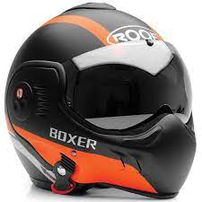 Roof Boxer V8 Manga Helmet Black Orange Modular Motorcycle Helmets Motorcycle Helmets Helmet