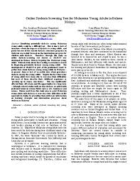 However, there have been some advances in this area. Pdf Online Dyslexia Screening Test For Malaysian Young Adults In Bahasa Melayu Amalina Hazawawi And Syariffanor Hisham Academia Edu