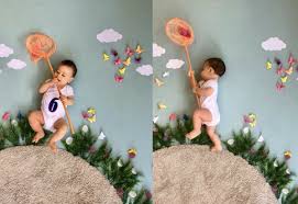 Create artsy pictures with objects. Diy Baby Boy Photoshoot Ideas At Home Novocom Top
