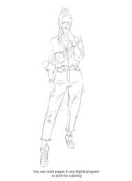 For boys and girls, kids and adults, teenagers and toddlers, preschoolers and older kids at school. Adult Coloring Book Adult Coloring Page Kids Coloring Book For Procreate Fashion Illustration Printable Coloring Book Coloring Pages Prints Art Collectibles Advancedrealty Com