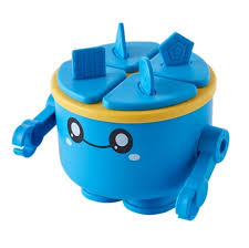 Children Cartoon Silicone Ice Tray Homemade Ice Cream Mold, Specification:  Robot (Blue)