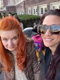 I had the opportunity today to take a pic with my first grade teacher Miss  Griffin who is now my granddaughters first grade substitute teacher. She  says hello….