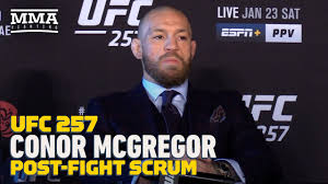 Conor mcgregor bore the brunt of dustin poirier's stinging calf kicks in the main event of ufc 257. Conor Mcgregor S Leg Completely Dead Like An American Football After Dustin Poirier S Kicks At Ufc 257 Mma Fighting