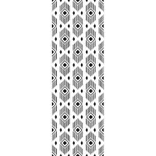 Black And White Boho Peel And Stick Wallpaper Wrought Studio Zaragoza Removable Boho Tribal Pattern 6 25 L X 25 W Peel And Stick Wallpaper Roll Peel Stick Wallpaper Wallpaper Roll Embossed Wallpaper