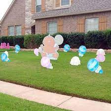 Outdoor decorations for gender reveal party. Gender Reveal Decoration Outdoor Yard Signs Pink And Blue Smiles For All Occasions
