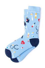 What S Up Doctor Light Blue Women S Sock Medical Socks Ties Com Medical Socks Socks Women Compression Stockings Medical