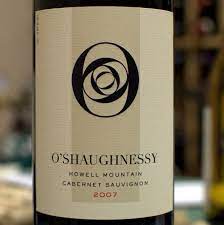 O'shaughnessy estate winery produces cabernet sauvignons from howell mountain and mount veeder and chardonnay from our estate in oakville. 2007 O Shaughnessy Cabernet Sauvignon Howell Mountain Usa California Napa Valley Howell Mountain Cellartracker