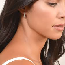 Delicate Small Oval Hoop Earrings