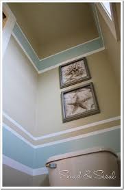 Sherwin Williams In Urban Putty And Rainwashed Striped Bathroom Walls House Design Home Diy