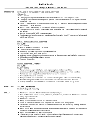 Retail Support Resume Samples Velvet Jobs