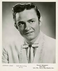 I love this photo of Cash with unknown recording artists