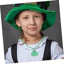 NOLITOY 48 Piezas Collar De Trébol Colgante De Trébol Verde Joyería  Irlandesa Decoración del Día De San Patricio Collar De Cuentas De Trébol  Irlandés Paño Constituir : Amazon.com.mx: Hogar y Cocina