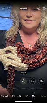 Keyhole scarf with vibrant colors