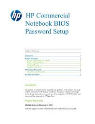 It is a service charge, an undeliverable product, and the customer must visit the store for a repair. Hp Commercial Notebook Bios Password Setup Hewlett Packard