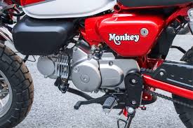 Inverted forks and single disc brake. Honda Monkey 2018 Paul Tan S Automotive News