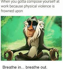 Flashing lights warning!remus, deceit, patton, logan, roman and virgil belong to thomas sanders. When You Gotta Compose Yourself At Work Because Physical Violence Is Frowned Upon Breathe In Breathe Out Meme On Me Me