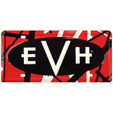 Eddy Van Halen EVH Logo License Plate, 11.5" x 5.5" (022-5427-100)