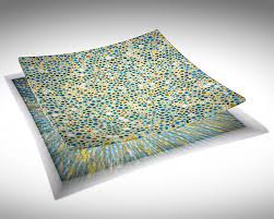 Thanks to @frozaru for making this account lol. Amber And Turquoise Murrini Platter By Joseph Enszo Art Glass Platter Artful Home