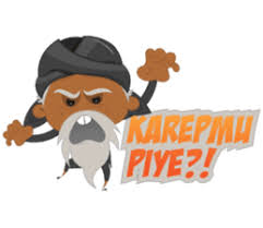 Mbah Jenggot Pak Tua Soko Jogja Stiker Line Line Store Lucu Gambar Lucu Stiker