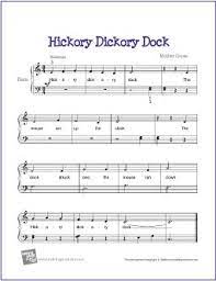 This old man easy piano by traditional with images easy. Hickory Dickory Dock Free Beginner Piano Sheet Music Digital The Piano Student