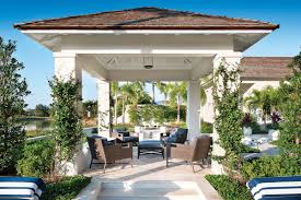 Connected By A Series Of Courtyards The Pergola Enjoys Serene Views Of The River And Lush Landscaping A Comfortable Convers Florida Design Pergola Vero Beach