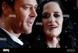 French actress, Eva Green, right, and partner, New Zealand actor Marton  Csokas, arrive for the London Film Festival world premiere of the film,  Franklyn, Thursday Oct. 16, 2008, London. The film traces
