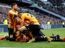 Tottenham's fans had not mentioned their player all afternoon before singing: Wolves Beat Tottenham 3 2 To Boost Their Champions League Hopes The Independent The Independent