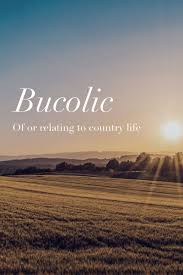 The Definition Of The Word Bucolic In 2020 This Is Water Pretty Words Word Of The Day