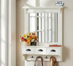 Find pottery barn mirror from a vast selection of mirrors. Wall Mount Entryway Organizer Mirror White Pottery Barn