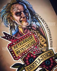 Beetlejuice goes hawaiian was the name of a scripted sequel to the 1988 movie beetlejuice, but never made it to production. Beetlejuice Special Offer 3500kr Neotraditional Michaelkeaton Beetlejuice Design Really Want To Make T Beetlejuice Cartoon Tattoo Art Drawings Beetlejuice