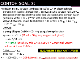 Suhu tertinggi yang dicapai air dalam kalorimeter = 35 o c. Kelas 11 Ipa Contoh Soal Dan Latihan Soal Kalorimeter Kimia Industri