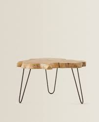 Table Wood Metal Natural Organic Shape Design Furniture Interiors Interiordesign Homedecor Livingroom Teak Table Zara Home Zara Home Table