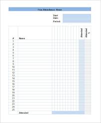 Free 18 Attendance Sheet Templates In Pdf Word Excel