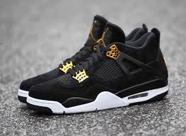 Shop the latest styles designed for on & off the court. Air Jordan 4 Royalty Black Gold Release Date Sneaker Bar Detroit Black And Gold Jordans Air Jordans Air Jordan 4 Royalty