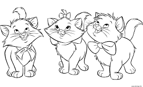 Coloriage de fille et garƒ§on gratuit. Coloriage Chaton Chats Pour Fille Dessin Fille A Imprimer