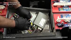 How To Bypass On Board Computer Club Car Precedent Golf Cart Obc Youtube