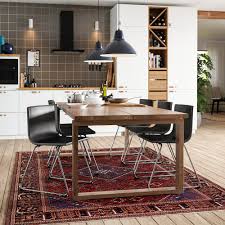 Morbylanga Table Oak Veneer Brown Stained Shop Ikea Ikea Dinner Tables Furniture Modern Dinner Table Table Furniture