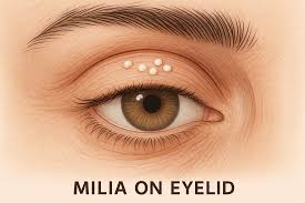 Image result for milium cyst on eyelid