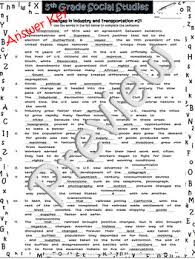 Sign in to see your weekly score. Changes N Industry Transportation Cloze Fillblank21 Social Studies Weekly Noprep