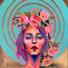 A brand new world ".Acrylic