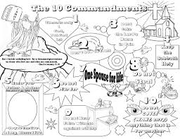 This video helps kids and adults alike learn the 10 commandments by associating each one with a picture. Ten Commandments Coloring Pages Best Coloring Pages For Kids