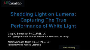 Miller has received over 30 architectural lighting design awards for projects ranging from churches to university science buildings, boutique hotels, supermarkets, and. Shedding Light On Lumens Capturing The True Efficiency Of White Li