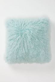 Luxe Fur Pillow Light Blue Pillows Pillows Fur Pillow