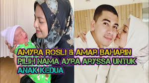 Anak pertamanya adalah seorang putra. Amyra Rosli Dedah Nama Wajah Anak Perempuannya Youtube