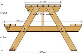 How To Make A Four Seater Picnic Table Buildeazy Diy Picnic Table Picnic Table Plans Picnic Table Bench