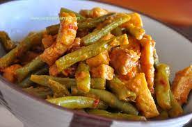 Sambal Goreng Tahu Tempe Bean Curd Tempe And Long Beans