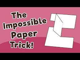 The Impossible Paper Trick 10 Minutes Of Quality Time Magic Tricks For Kids Magic Tricks Tutorial Easy Magic Tricks